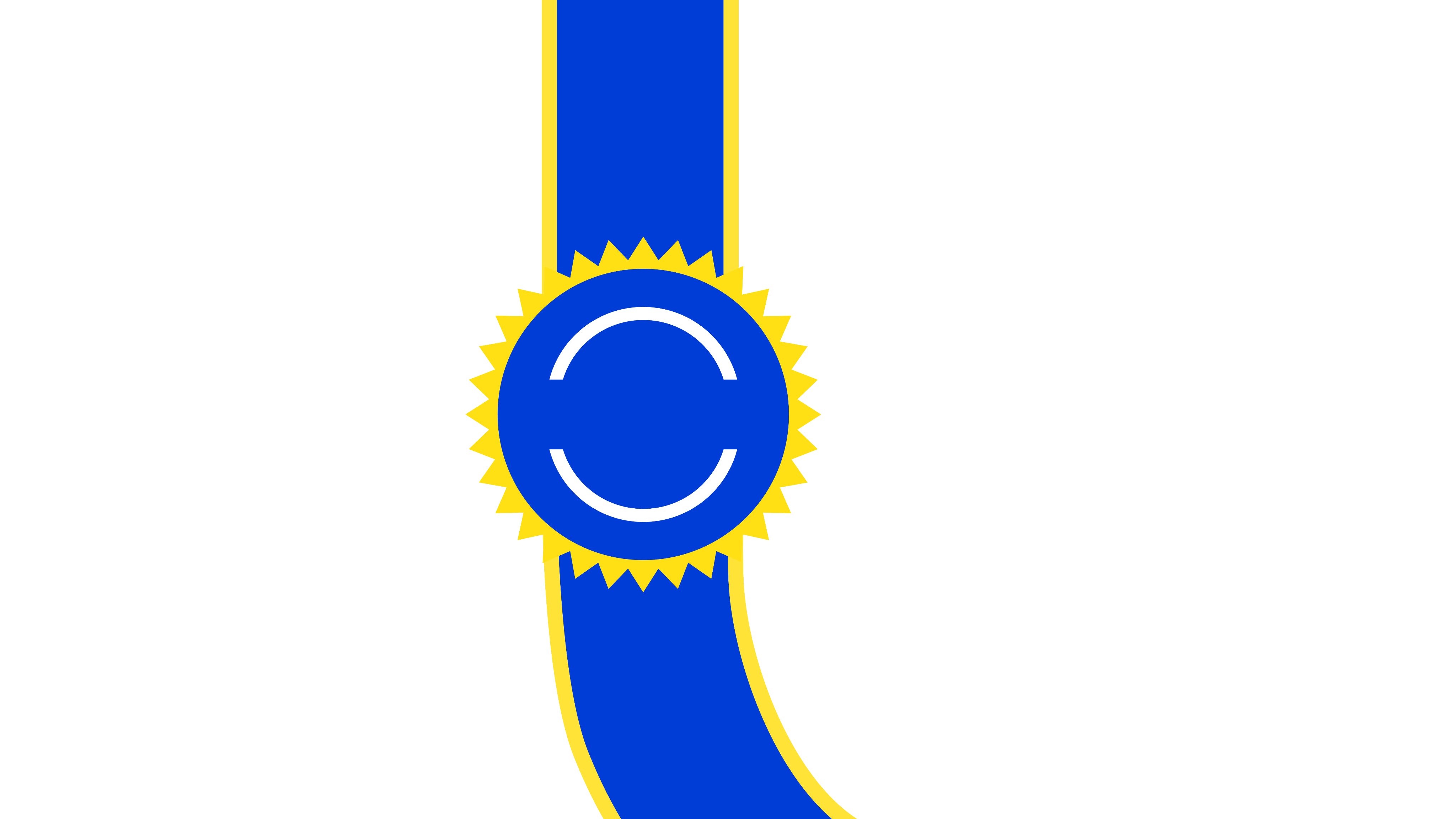 Solid blue background with KBB 100 Logo and Visual ID header.